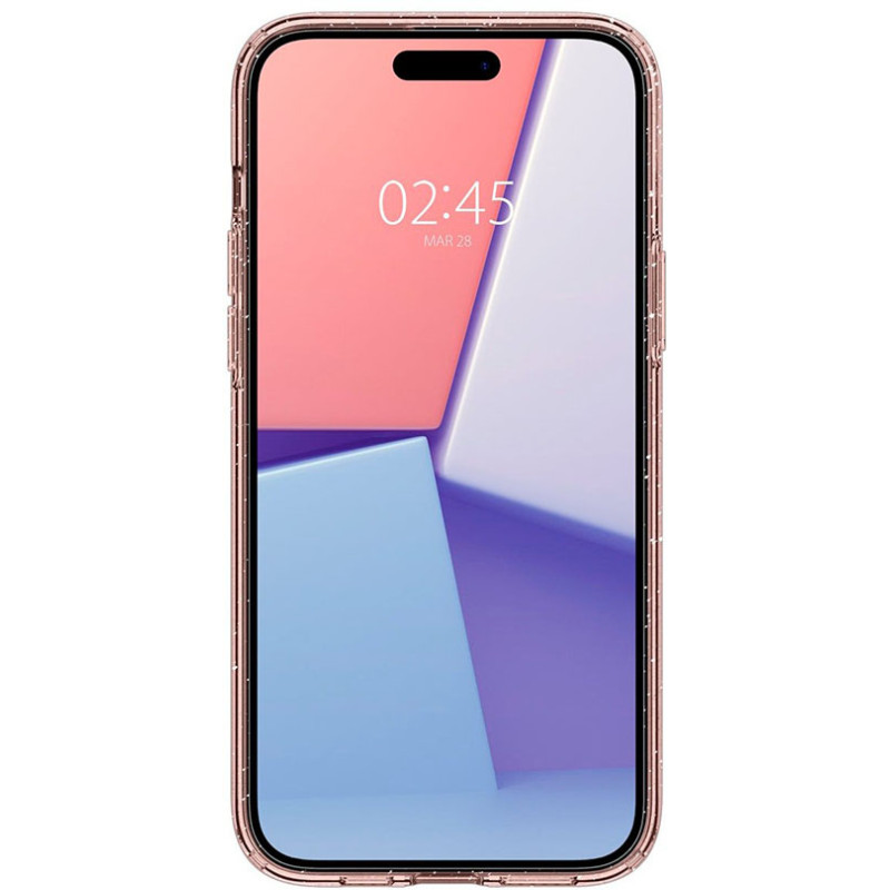 Чохол Spigen для iPhone 15 Plus Liquid Crystal Glitter, Rose Quartz