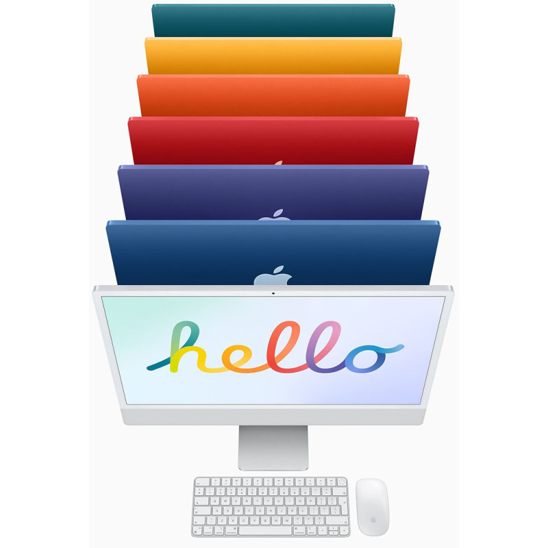 Моноблок Apple iMac 24" Retina 4.5K 256GB 8GPU Silver 2021