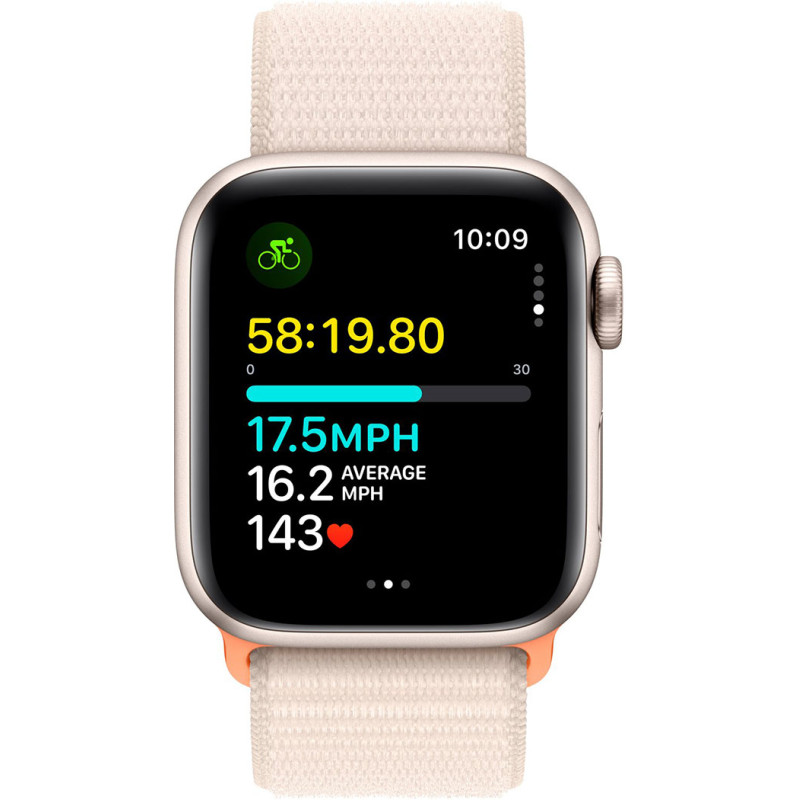 Смартгодинник Apple Watch SE GPS 40mm Starlight Aluminium Case with Starlight Sport Loop