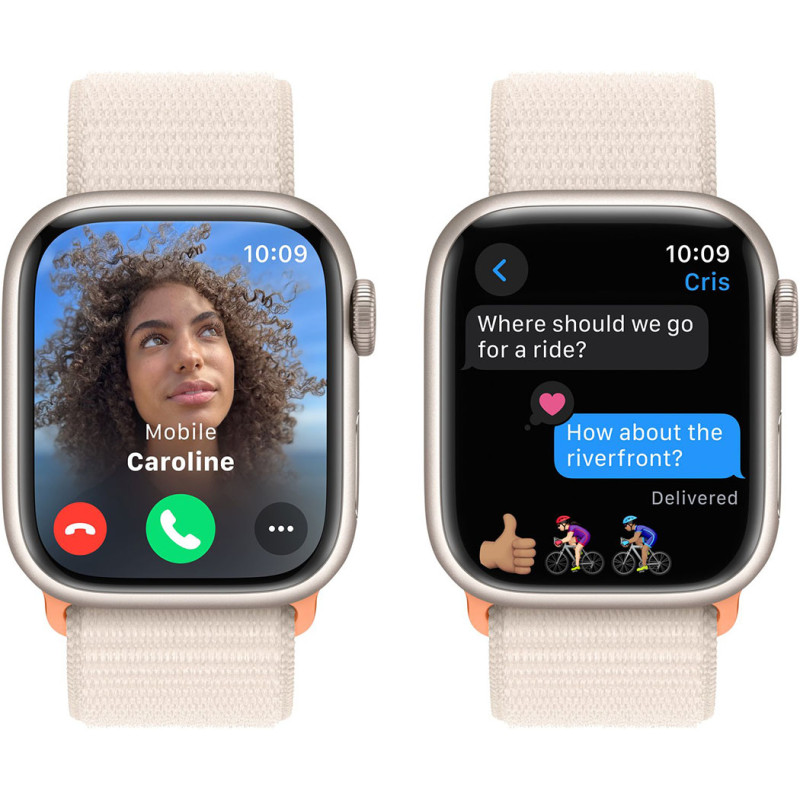 Смартгодинник Apple Watch Series 9 GPS 41mm Starlight Aluminium Case with Starlight Sport Loop