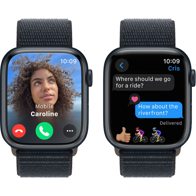 Смартгодинник Apple Watch Series 9 GPS 45mm Midnight Aluminium Case with Midnight Sport Loop