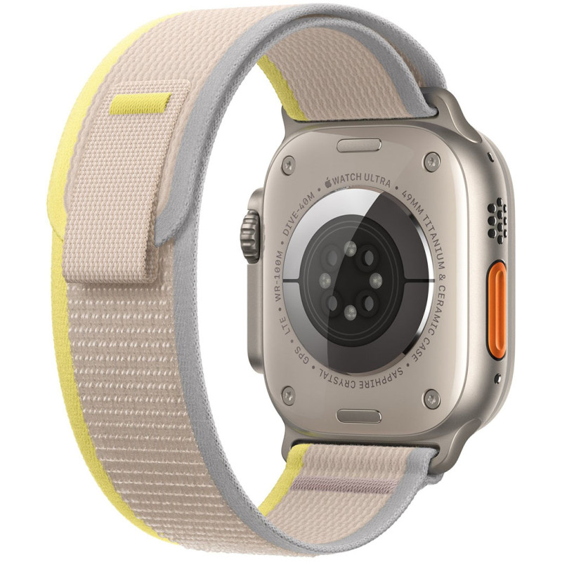 Смартгодинник Apple Watch Ultra GPS + Cellular 49mm Titanium Case with Yellow/Beige Trail Loop – M/L